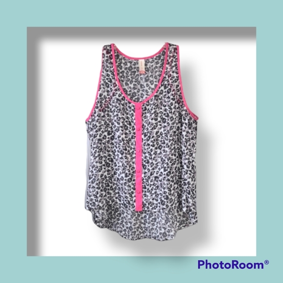High Low Lounge / Beach Sheer Tank Top Size XL - Picture 1 of 1